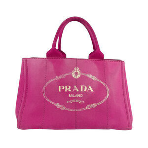 Prada Canapa Canvas Handbag Pink